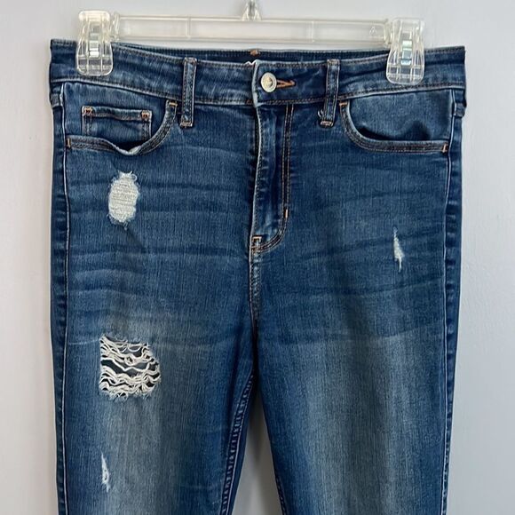 Hollister women’s juniors skinny high rise stretch jeans size 27 x 32 size 5 L - Picture 4 of 13